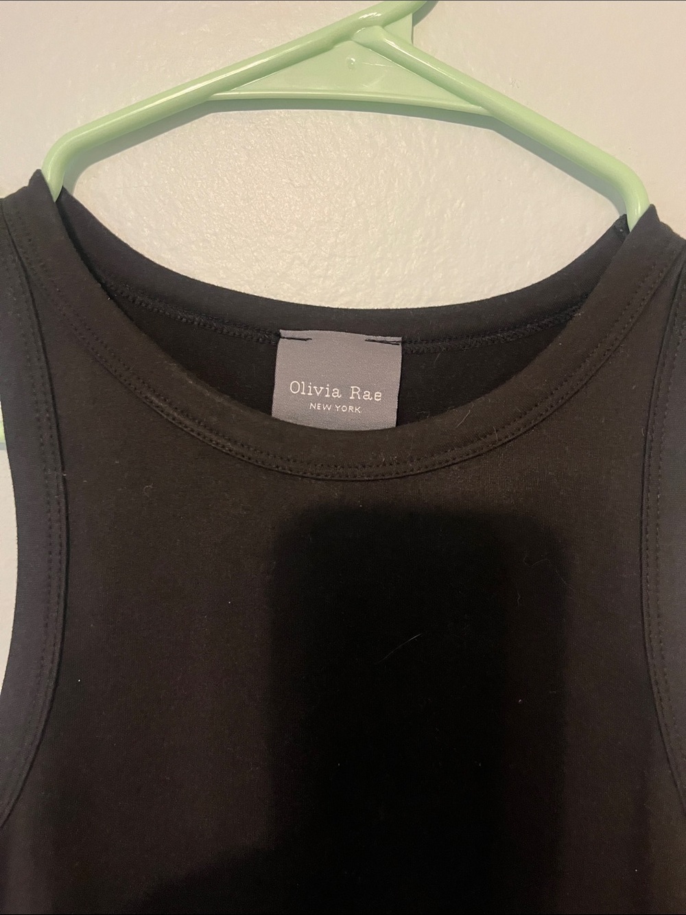 Olivia Rae Black High-Neck Ribbed Tank - Picture 2 of 5